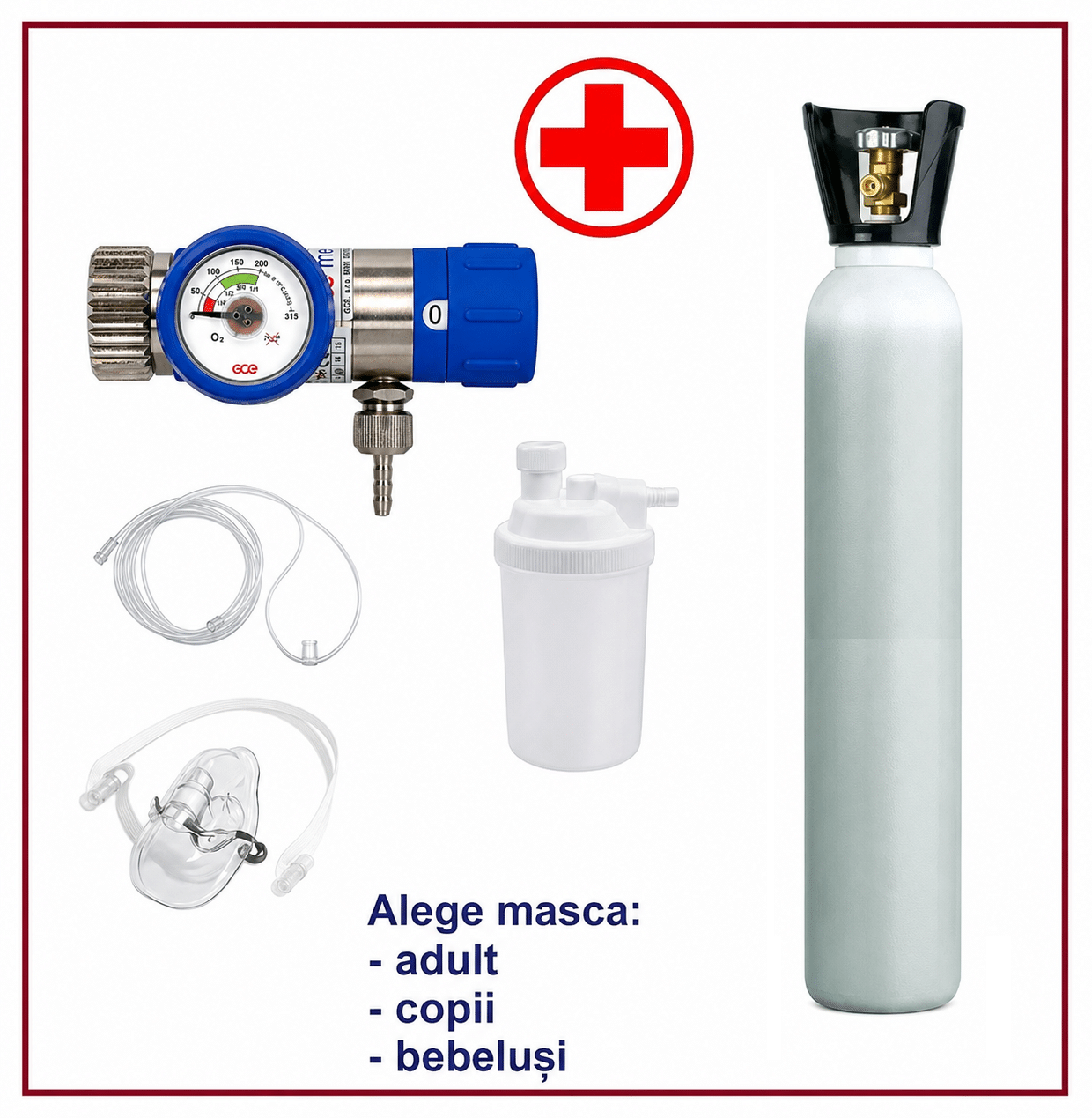 Set Butelie Oxigen Medical 10 L