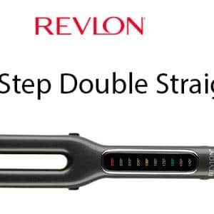 Placa dubla de indreptat parul REVLON One-Step Double Straight RVST2204E, 4 placi ceramice, 10...