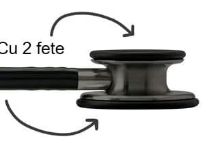 Stetoscop 3M Littmann Classic III 5811, utilizare adulti si copii, Negru Smoke