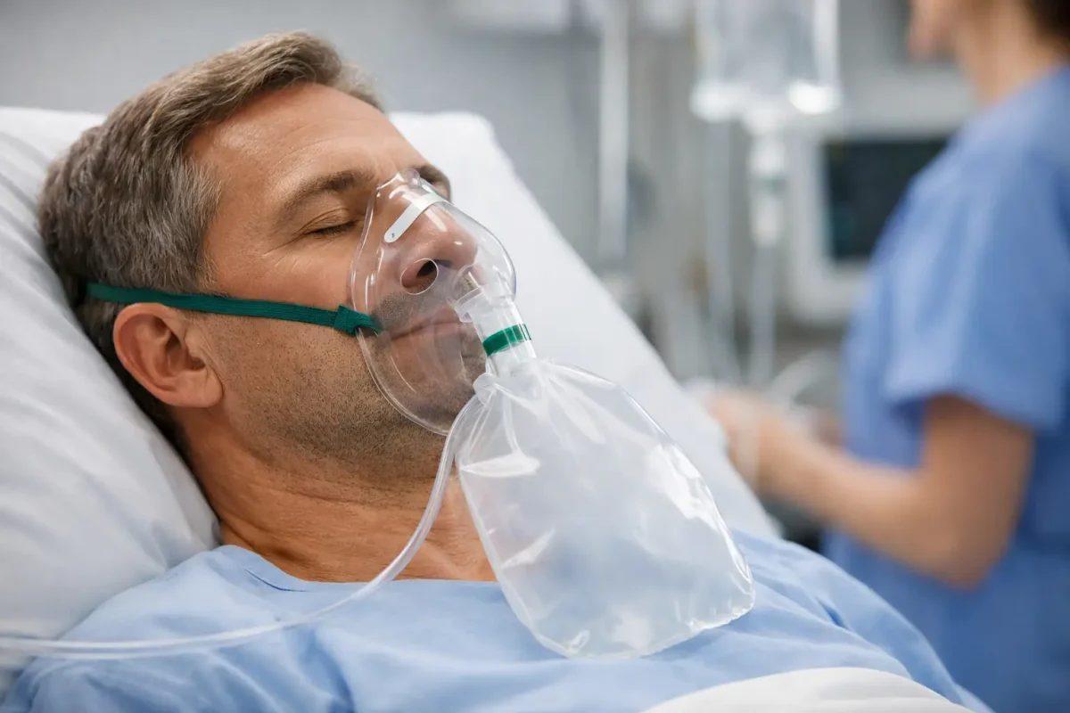 Masca oxigen cu rezervor adulți: când se folosește